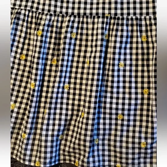 Old Navy Black White Gingham Daisy
Floral Midi Swing Dress Size XXL Tall - Picture 8 of 11